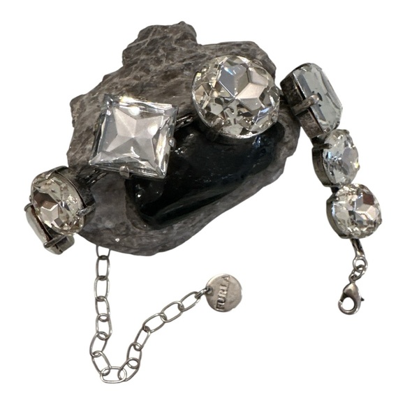 Furla | Vintage | Stunning Crystal Stone & Silver Bracelet - Picture 3 of 16